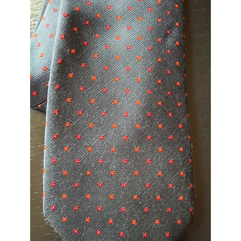 Brooks Brothers Tie Lot 3 Red Blue Silk 346 Geometric Equestrian Micro Dot Men